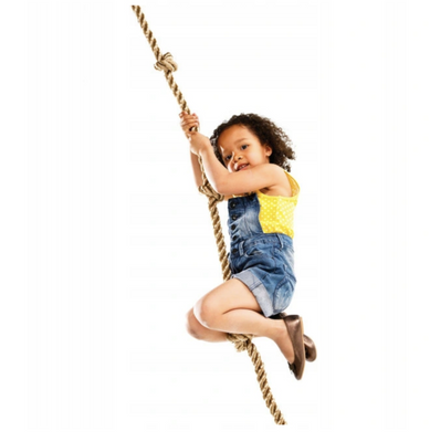 Kids Climbing Rope With 3 knots