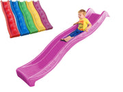KIDS PLASTIC WATER SLIDE 8ft (2,5m) FOR CLIMBING FRAME PLAYHOUSE CHUTE