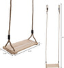 Wooden Outdoor Swing for Kids – Flat Seat with Adjustable Ropes