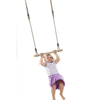 WOODEN TRAPEZE GYMNASTICS FOR CHILDRENS CLIMBING FRAME