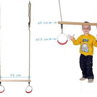 Kids Wooden Trapeze with Gymrings